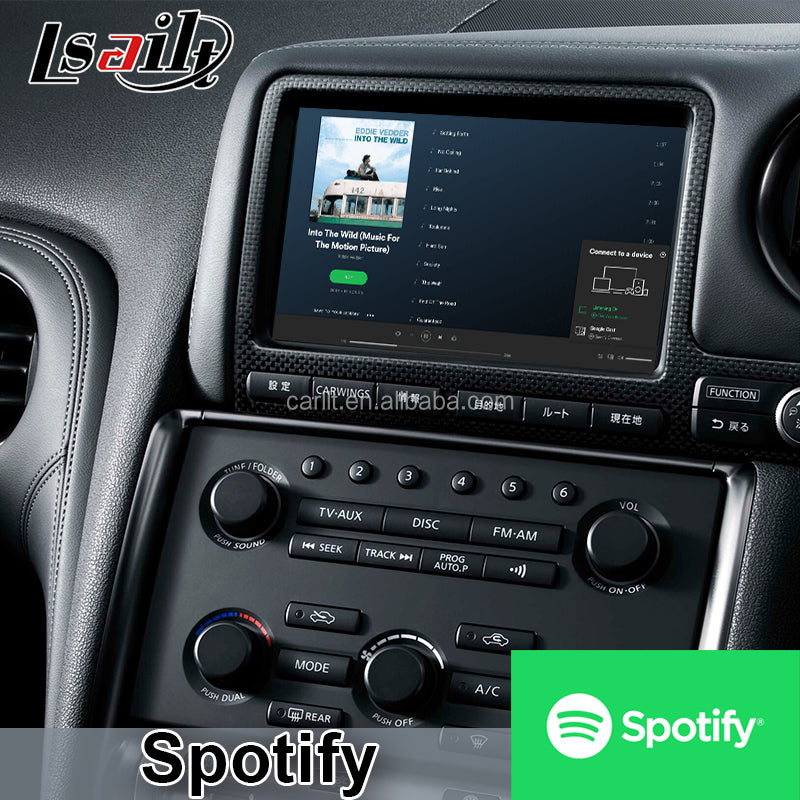 【新型】純正MFDタイプR35 GT-R 2007-2010用 YOUTUBE CarPlay対応ディスプレイオーディオ