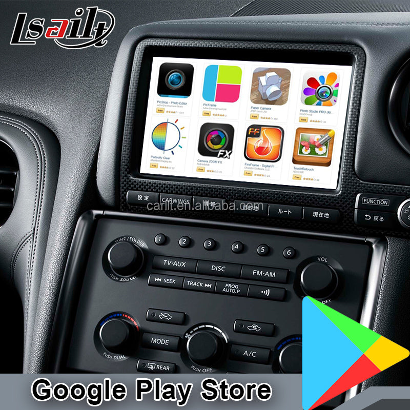 【新型】純正MFDタイプR35 GT-R 2011-2016用 YOUTUBE CarPlay対応ディスプレイオーディオ