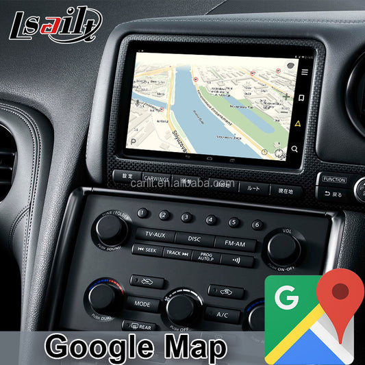 【新型】純正MFDタイプR35 GT-R 2007-2010用 YOUTUBE CarPlay対応ディスプレイオーディオ