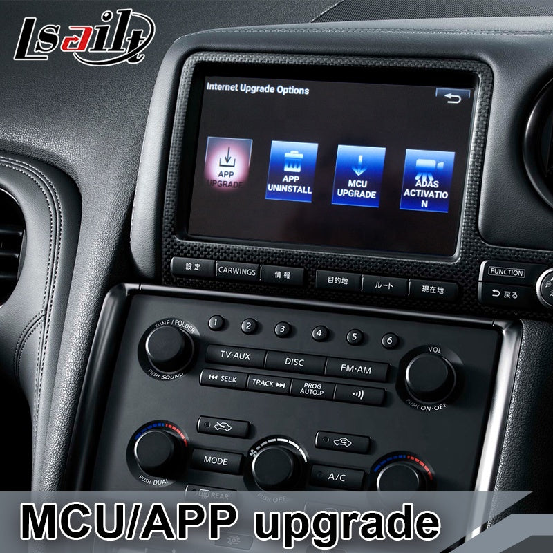 【新型】純正MFDタイプR35 GT-R 2011-2016用 YOUTUBE CarPlay対応ディスプレイオーディオ