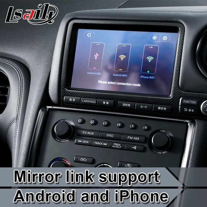 【新型】純正MFDタイプR35 GT-R 2007-2010用 YOUTUBE CarPlay対応ディスプレイオーディオ