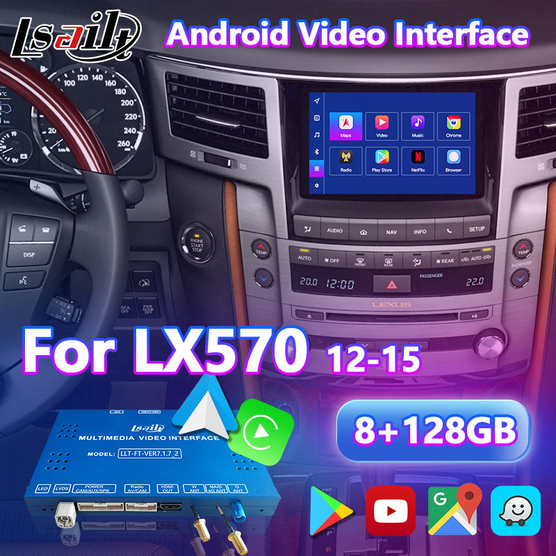 【新型】レクサス LX570 GX460用 YOUTUBE CarPlay対応ディスプレイオーディオ