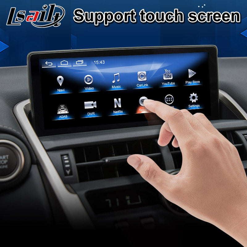 レクサス 2014-2017 NX TouchPad Ver 用 10.25インチディスプレイ交換 YOUTUBE CarPlay対応ディスプレイオーディオ