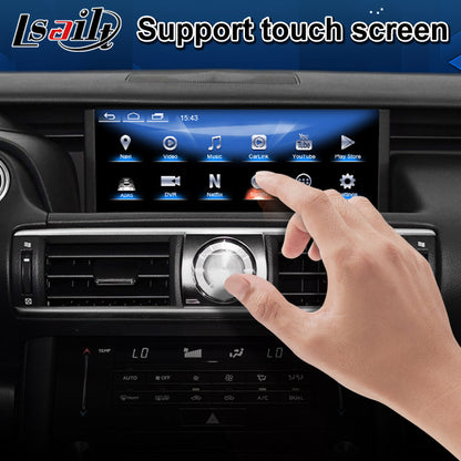 レクサス IS RC用 10.25インチモニター交換タイプ YOUTUBE CarPlay対応 